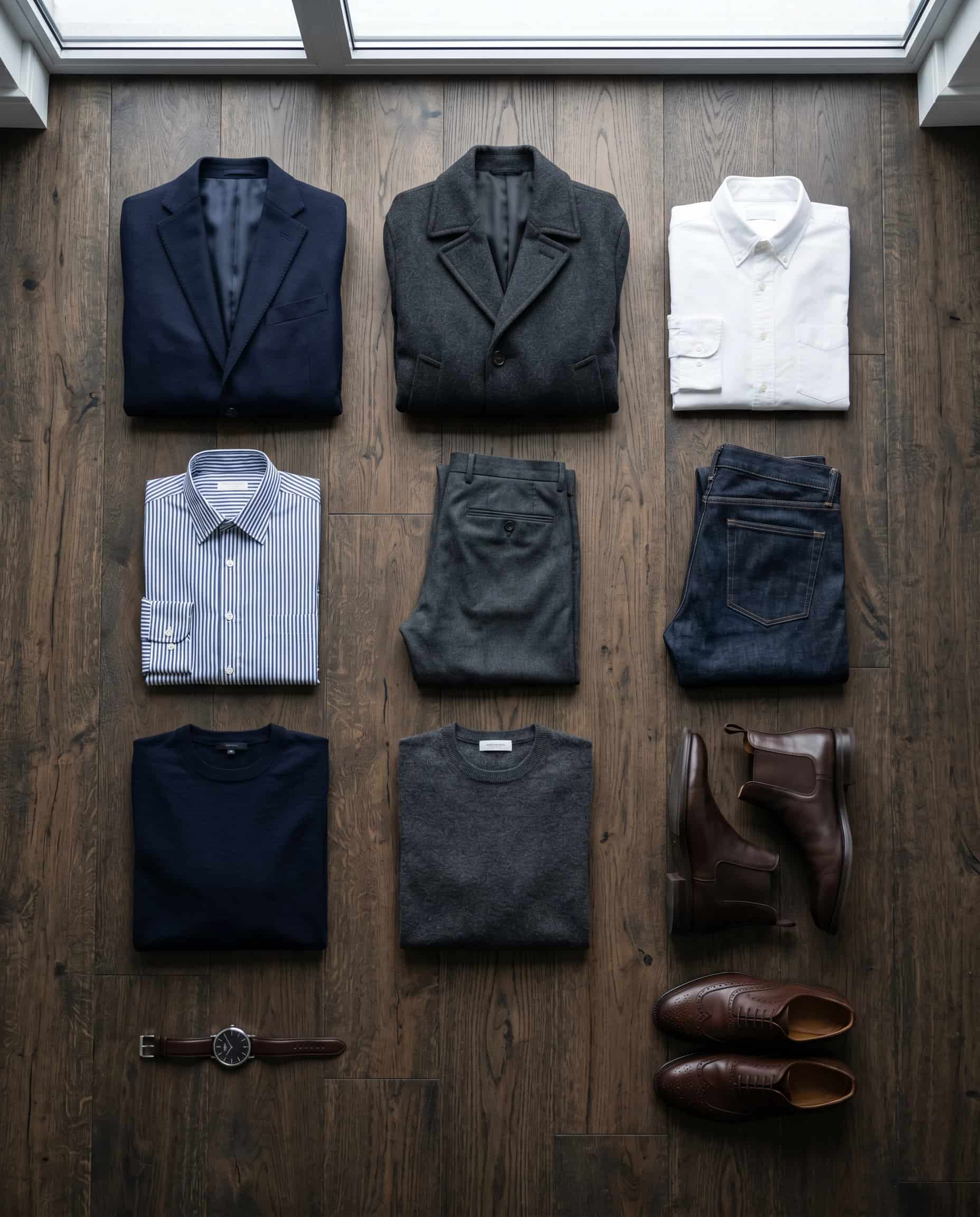 The disciplined twelve-piece smart-casual framework Twelve essential pieces for a quiet luxury smart-casual wardrobe